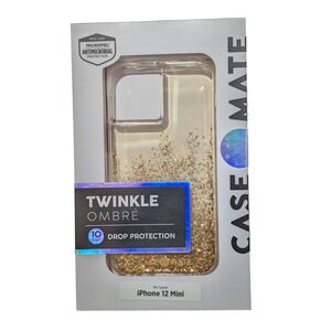 i9. Case-Mate Twinkle Ombre Case for Apple‎ iPhone 12 mini - Ombre Gold- New